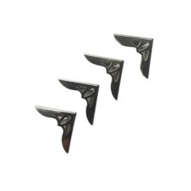Cantoneira para Encadernação 31x31mm Cor Prata Marpax 04un