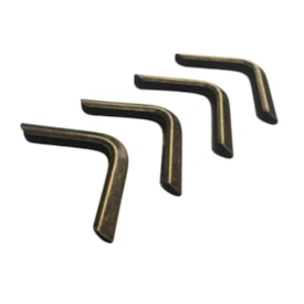 Cantoneira Para Encadernação 40mmx40mm L Ouro Velho 04un