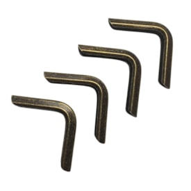 Cantoneira para Encadernação 60mm x60mm Ouro Velho 04un