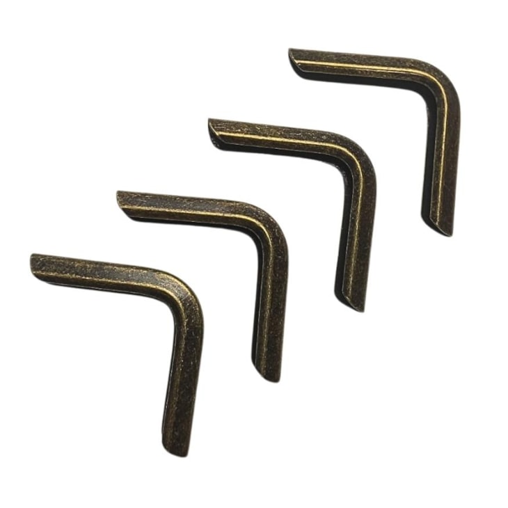 Cantoneira para Encadernação 60mm x60mm Ouro Velho 04un