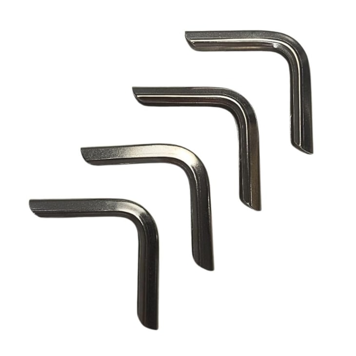 Cantoneira para Encadernação 60x60mm Cor Prata Marpax 04un