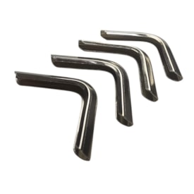 Cantoneira para Encadernação 60x60mm Cor Prata Marpax 04un