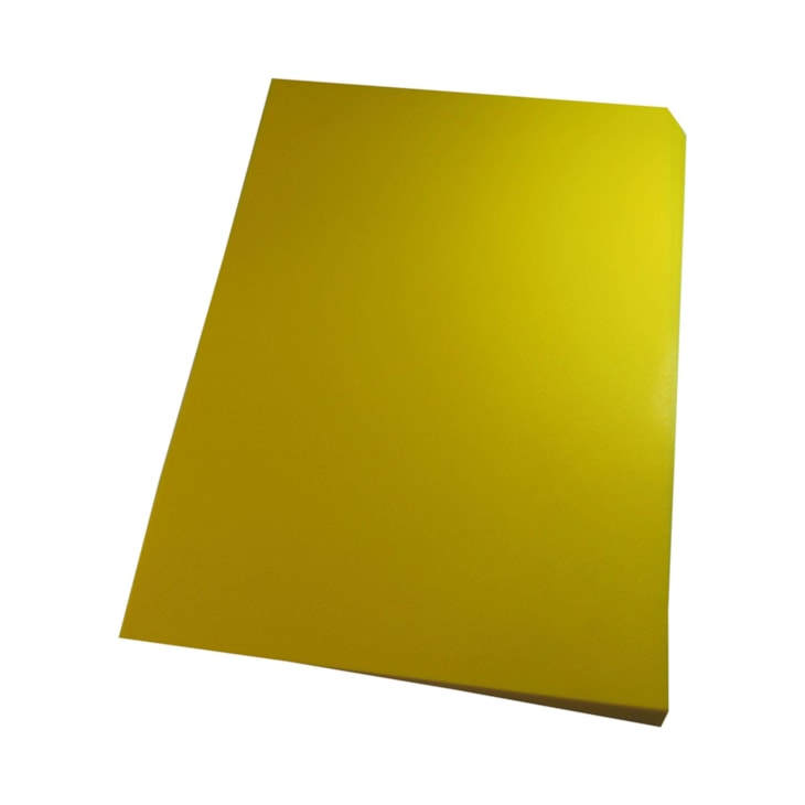 Capa para Encadernação A4 Amarelo Couro Fundo PP 0,30 100un