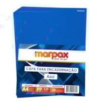 Capa para Encadernação A4 Azul Line PP 0,30 Marpax 50un