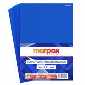Capa para Encadernação A4 Azul Royal Line PP 0,30 100un