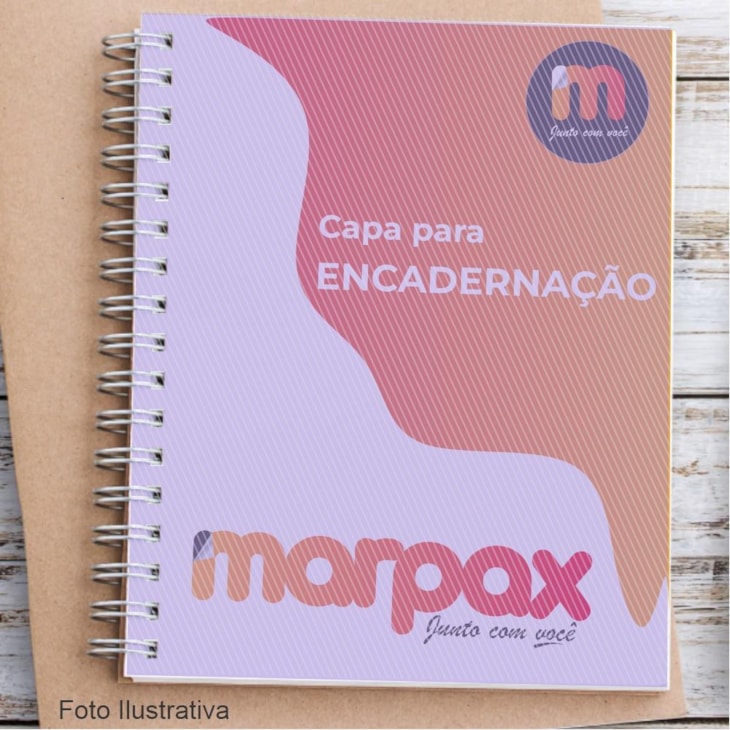 Capa para Encadernação A4 Lilás Line Frente PP 0,30 100un