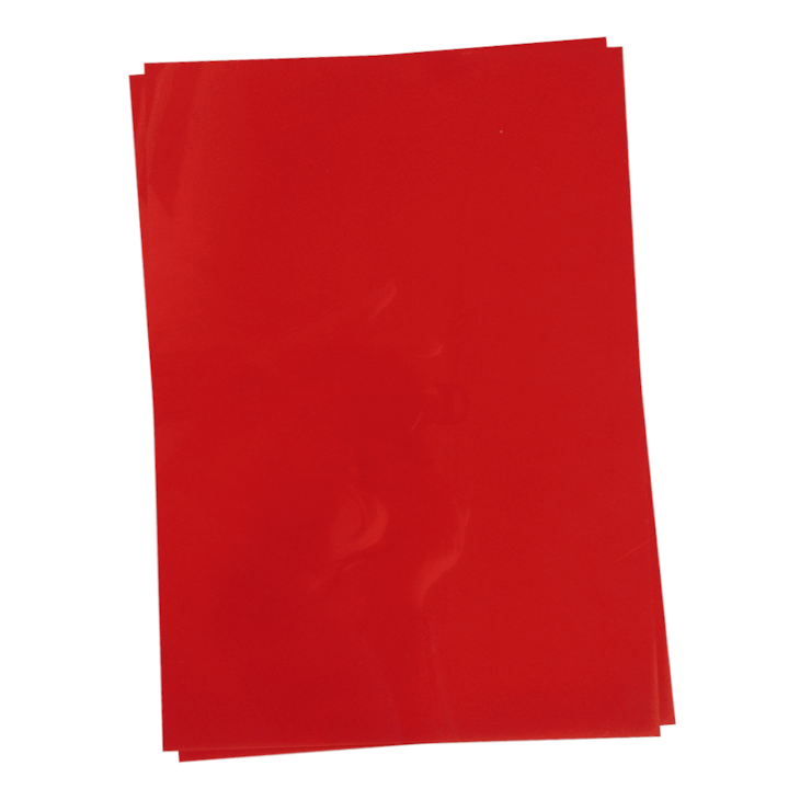 Capa para Encadernação A4 PVC Vermelho 200mic 100un