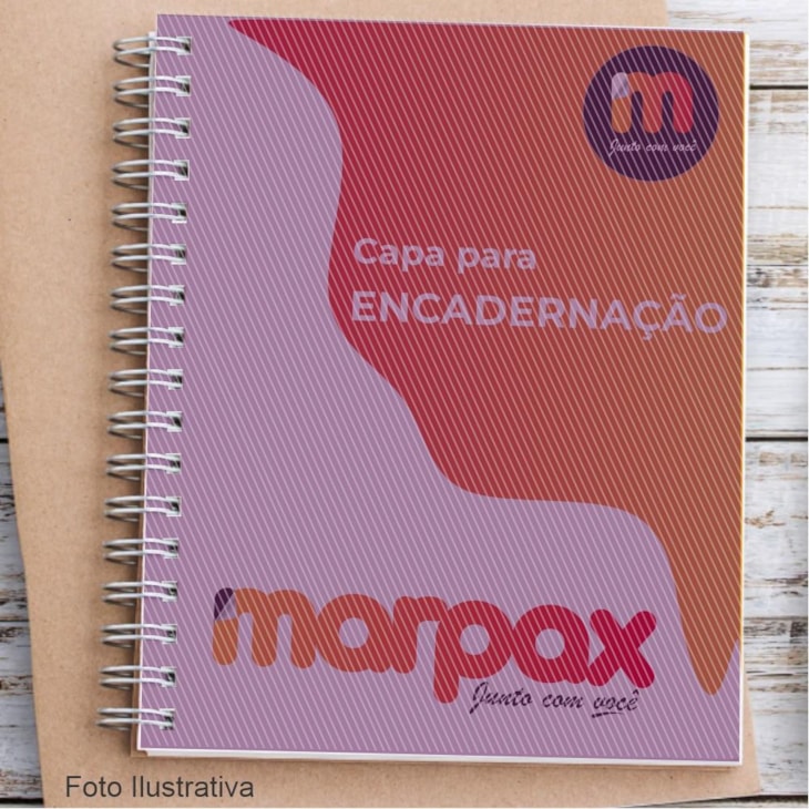 Capa para Encadernação A4 Roxo Line Frente PP 0,30 50un