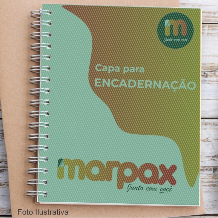 Capa para Encadernação A4 Verde Bandeira Line PP 0,30 100un