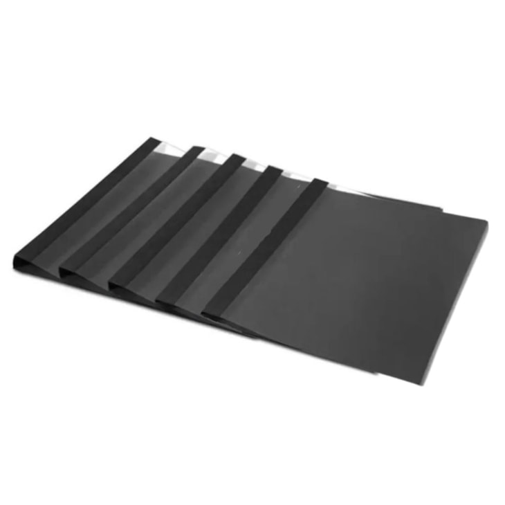 Capa Térmica Crystal Paper Preta A4 10mm 91 à 120fls 05un