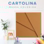 Cartolina 240g 480x660mm Cor Ocre Marpax Pacote com 10fls