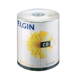 CD Virgem Gravável com logo CD-R 700mb/80min 52x Elgin 400un