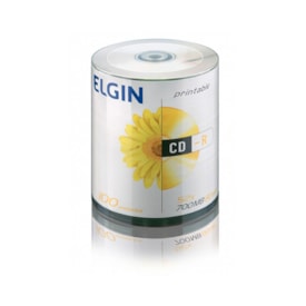 CD Virgem Printable CD-R 700mb/80min 52x Elgin 100un