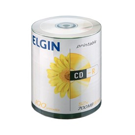CD Virgem Printable CD-R 700mb/80min 52x Elgin 1200un