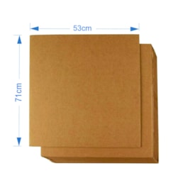 Chapa de Papelão Ondulado 1.6kg 53X71cm Marpax com 80un