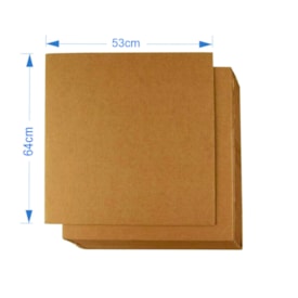 Chapa de Papelão Ondulado 64x53cm Marpax Pacote com 40un