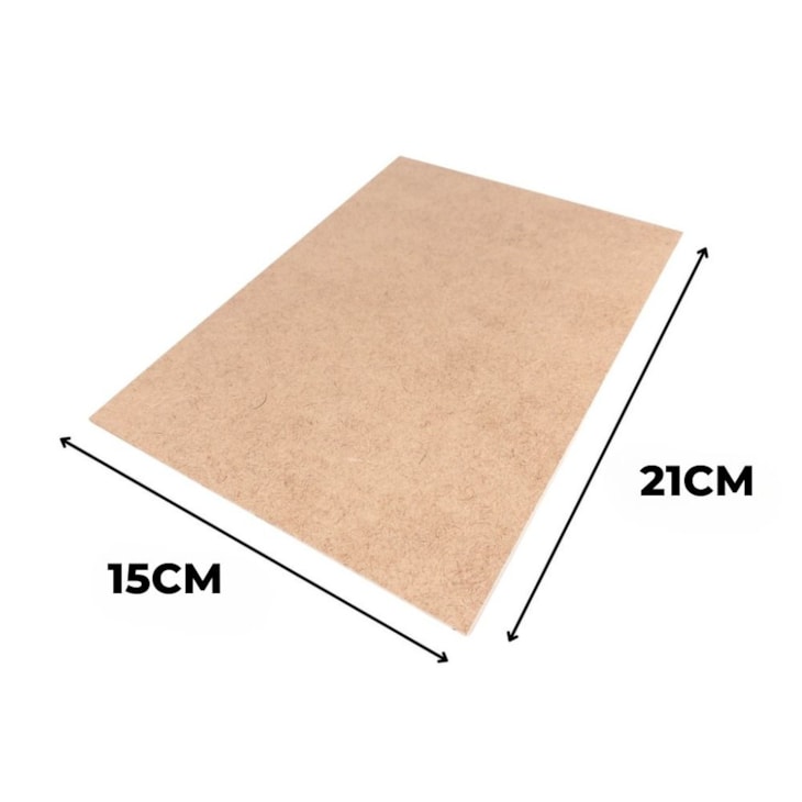 Chapa MDF Cru 15x21cm 3mm Quadros Artesanato Marpax 20un
