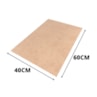 Chapa MDF Cru A2 40x60cm 5 uni 3mm Quadros Artesanato Marpax