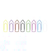 Clips de Papel Colorido Aço Nº 2.0 3.5cm BRW Caixa com 50un