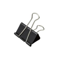 Clips para Papel Binder Metal Cor Preto 19mm BRW com 12un