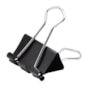 Clips para Papel Binder Metal Cor Preto 25mm  BRW com 12un