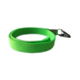 Cordão para Crachá com Jacaré Verde Limão 12mm Marpax 10un