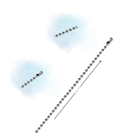 Corrente de Bolinha Tag  Niquelado 2,5mmx10cm Marpax 50un