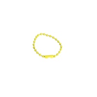 Corrente Tag de Bolinha Amarelo 2,5mmx10cm C/ 50un
