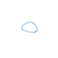 Corrente Tag de Bolinha Azul 2,5mmx10cm C/ 10un