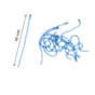 Corrente Tag de Bolinha Azul 2,5mmx10cm C/ 10un