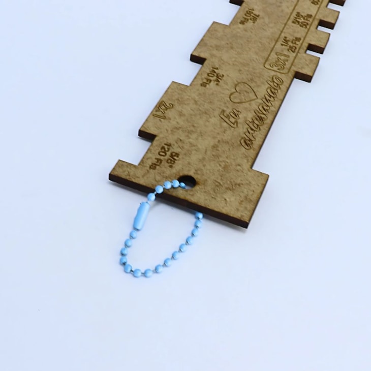 Corrente Tag de Bolinha Azul 2,5mmx10cm C/ 10un