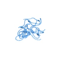 Corrente Tag de Bolinha Azul 2,5mmx10cm C/ 10un