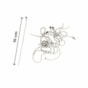 Corrente Tag de Bolinha Branco 2,5mmx10cm C/ 10un