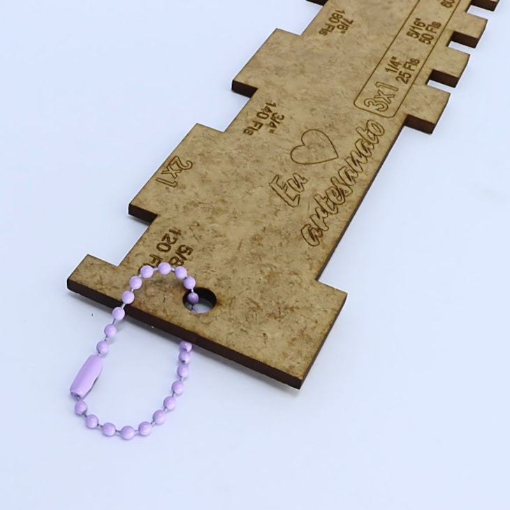Corrente Tag de Bolinha Lilás 2,5mmx10cm C/ 10un