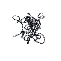 Corrente Tag de Bolinha Preto 2,5mmx10cm C/ 10un