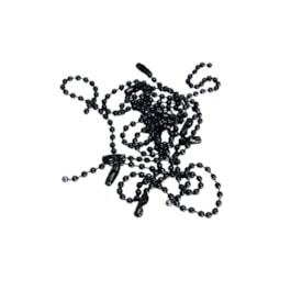Corrente Tag de Bolinha Preto 2,5mmx10cm C/ 50un