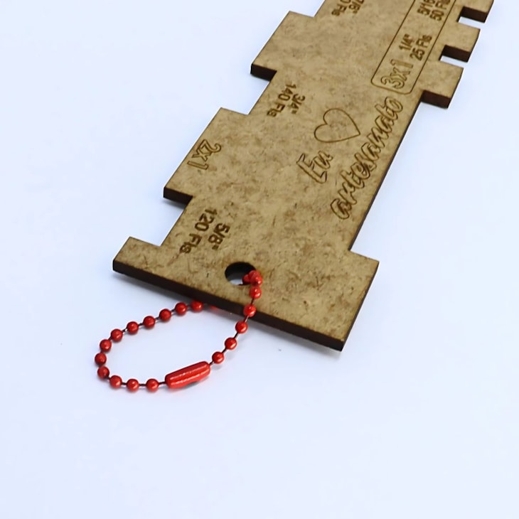 Corrente Tag de Bolinha Vermelho 2,5mmx10cm C/ 10un