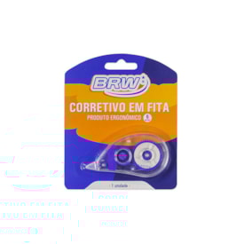 Corretivo em Fita Oval Branco 5mm X 6m Ergonômico BRW 01un