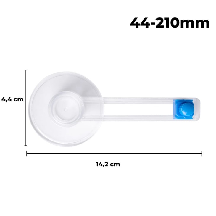 Cortador Circular Cor Transparente 44x210mm Marpax 01un