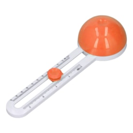 Cortador Circular Laranja com Refil Escala Métrica e Inglesa