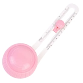 Cortador circular Rosa com refil escala métrica e inglesa