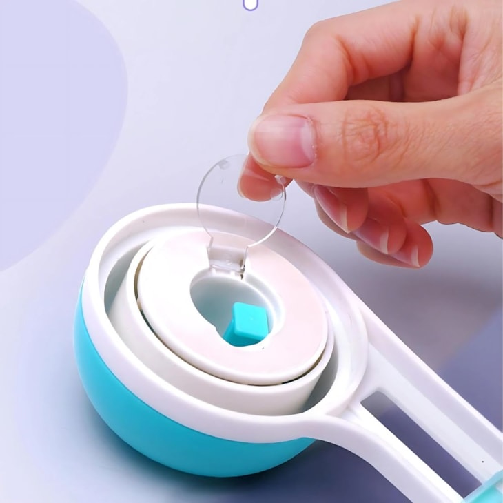 Cortador circular Roxo com refil escala métrica e inglesa