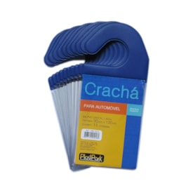 Crachá Estacionamento Automóvel Azul 9X13cm Plastpark 100un
