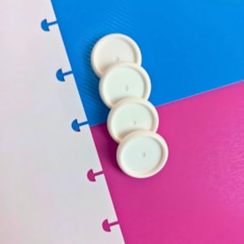 Disco Inteligente Branco 31mm para Caderno Marpax com12un