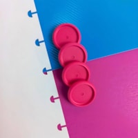 Disco Inteligente Rosa 24mm para Caderno Marpax com 12un