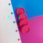 Disco Inteligente Rosa 31mm Para Caderno Marpax 12un