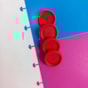 Disco Inteligente Vermelho 24mm Para Caderno Marpax 12un
