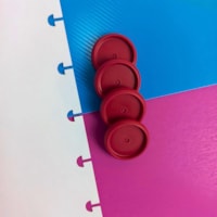 Disco Inteligente Vinho 31mm para Caderno Marpax com 12un