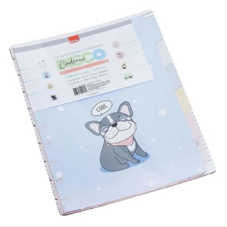 Divisórias e Subcapas Best Friend Dogs para Caderno de Disco BRW