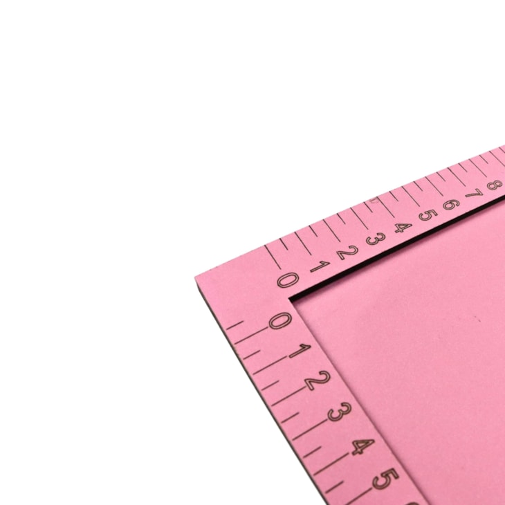 Dobra Folha 30x30cm em MDF cor Rosa Artesanato Marpax 01uni